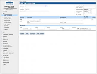 1.9 AR transaction entry