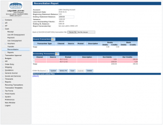 1.9 Reconciliation screen