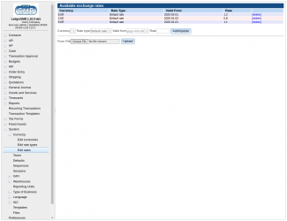 1.9 Exchange rate entry