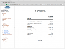 Income statement - report